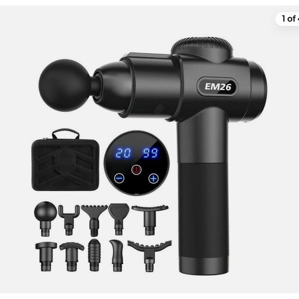 Toloco Lightweight 2.5 AH Battery Percussion Massage Gun EM26